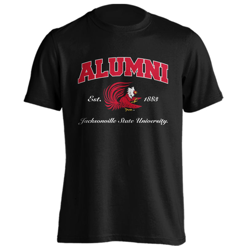 Jacksonville State University Gamecocks Alumni Logo Graduate Short Sleeve Tee