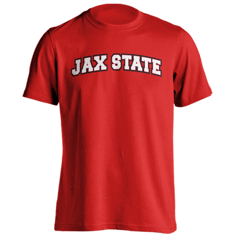 Jacksonville State University JSU Gamecocks Arched Text Short Sleeve T-Shirt