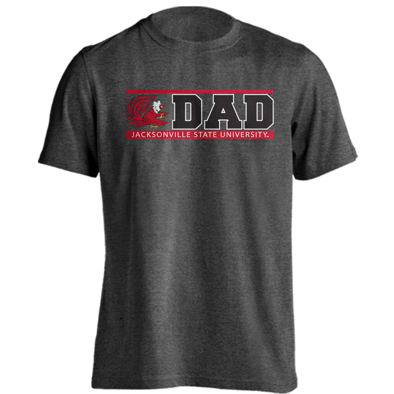 Jacksonville State University Gamecocks Dad Logo Short Sleeve Tee Father Shirt