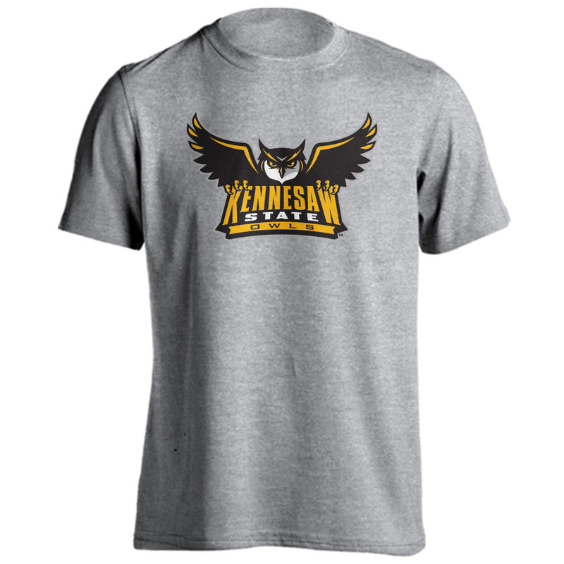 Kennesaw State University KSU Owls Primary Scrappy Logo Short Sleeve T-Shirt