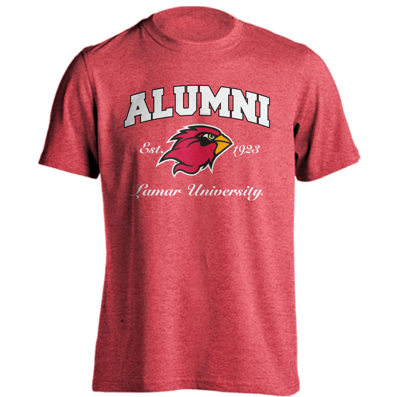 Lamar University Cardinals Alumni Logo Short Sleeve T-Shirt Graduate Tee