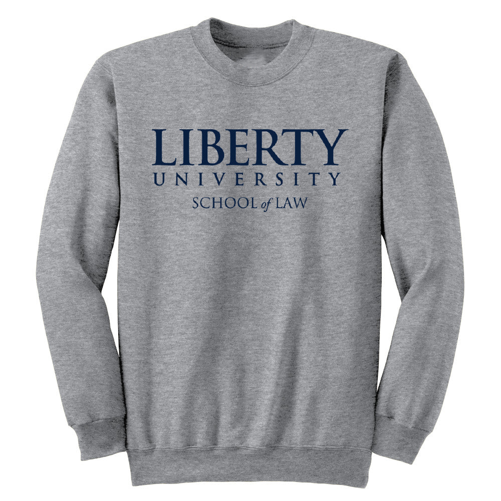 liberty university gear Liberty University Flames School of Law Crewneck Sweatshirt