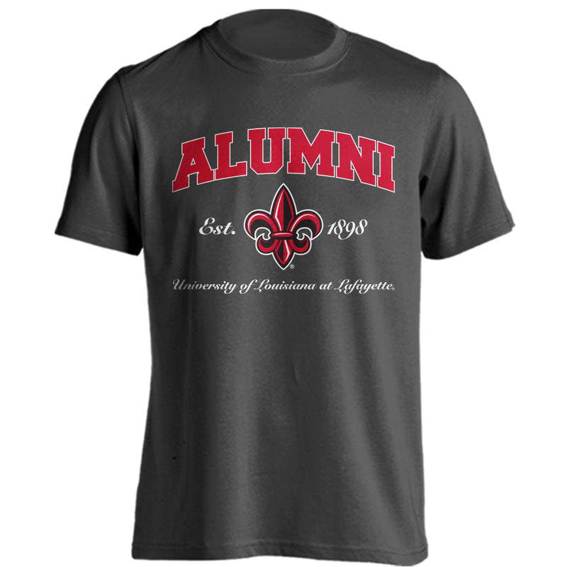 U of Louisiana at Lafayette Ragin' Cajuns Alumni Logo Graduate Short Sleeve Tee