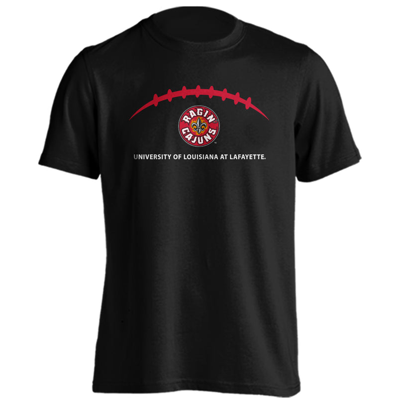 U of Louisiana at Lafayette Ragin' Cajuns Laces Out Logo Short Sleeve Tee