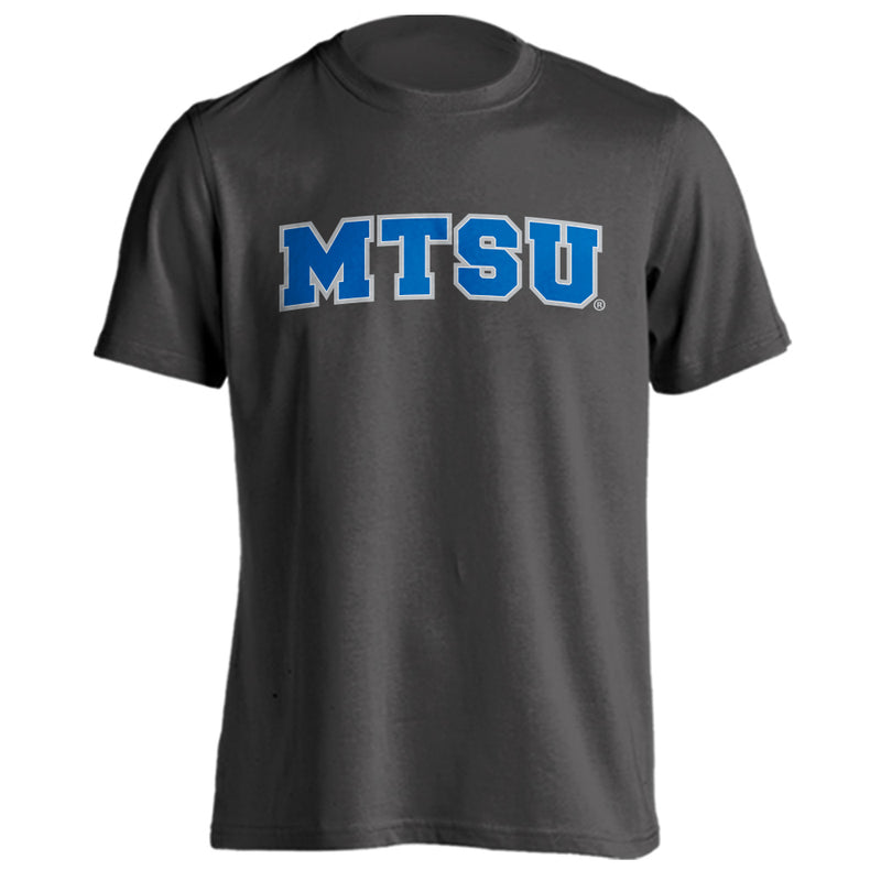 Middle Tennessee State University MTSU Arched Text & Mascot Short Sleeve T-Shirt