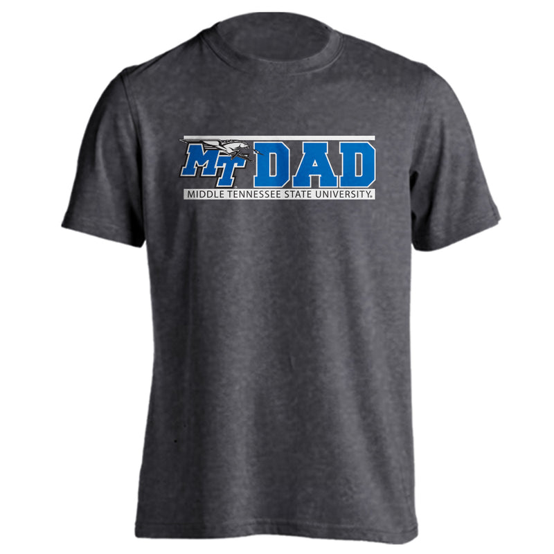 Middle Tennessee State University MTSU Blue Raiders Dad Father Short Sleeve Tee