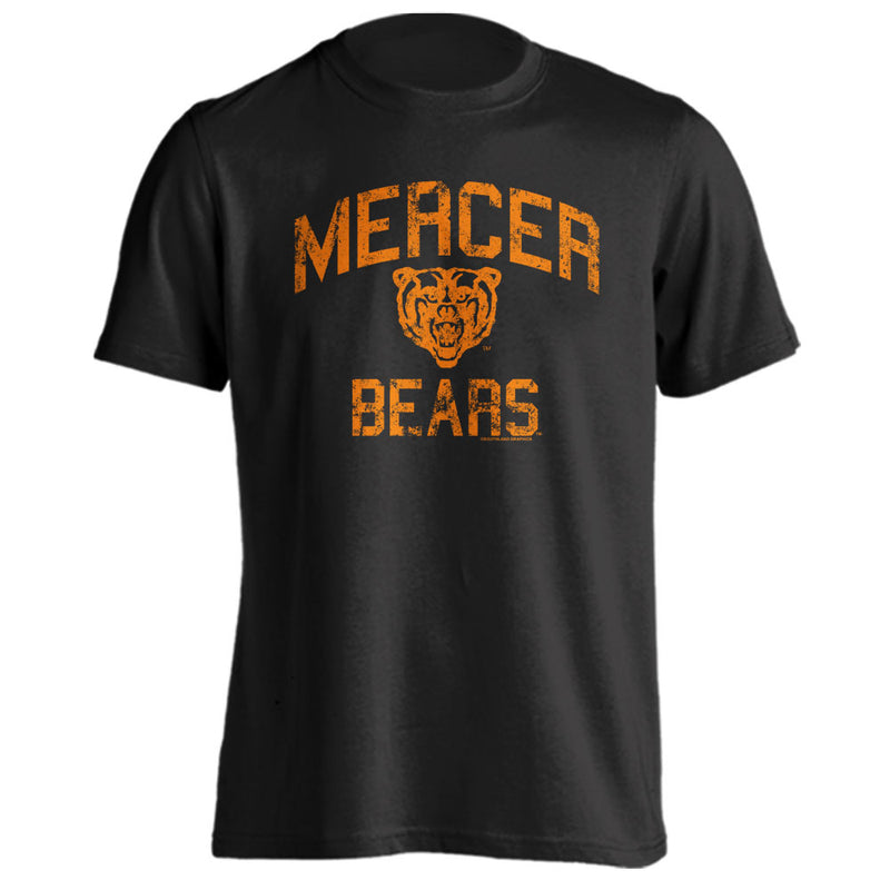 Mercer University Bears MU Retro Distressed Short Sleeve T-Shirt