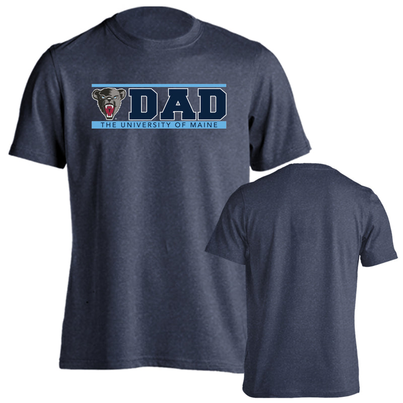 University of Maine UMaine Black Bears Dad Father Parent Logo T-shirt