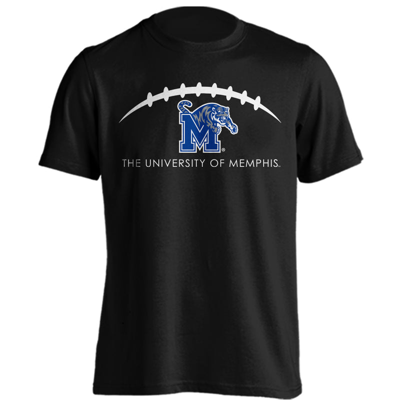 University of Memphis Tigers Laces Out Football Short Sleeve T-Shirt