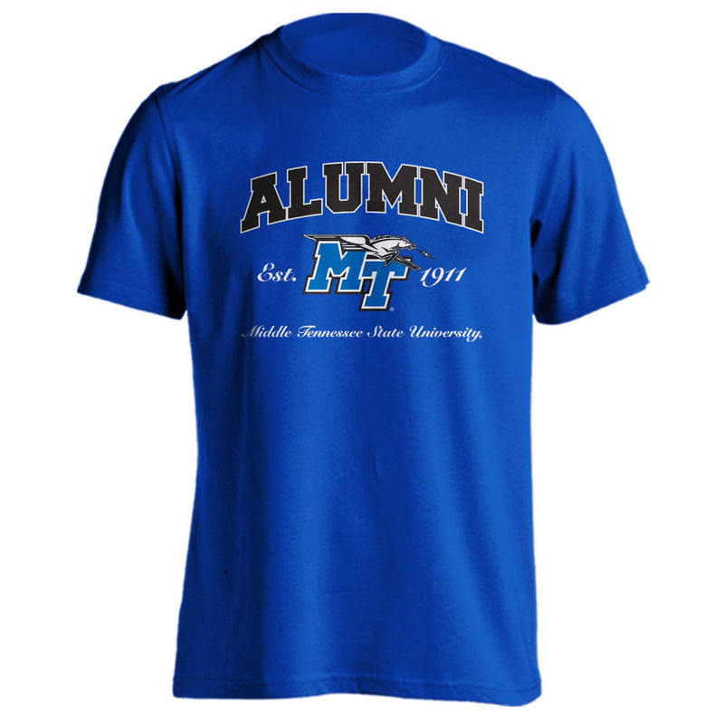 Middle Tennessee State University MTSU Blue Raiders Alumni Short Sleeve T-Shirt