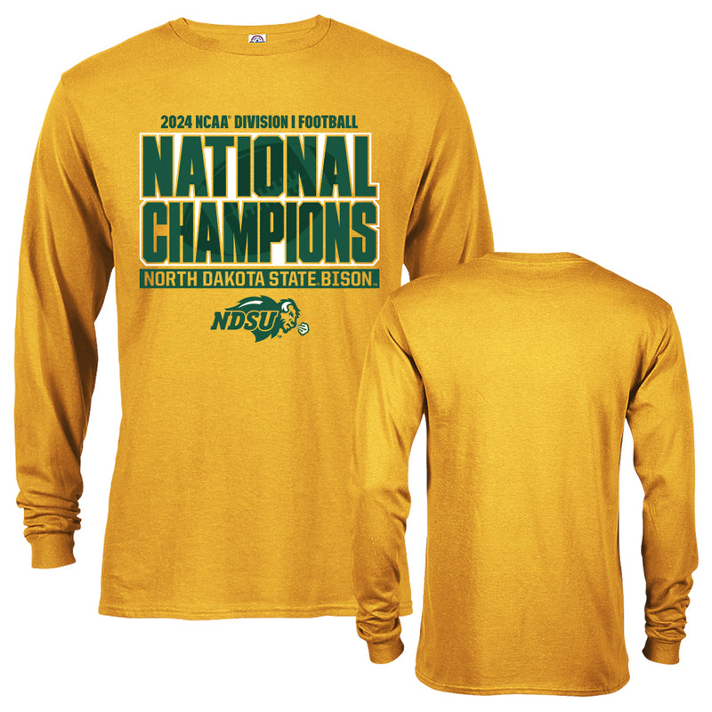North Dakota State Bison 2025 NCAA DII Football National Champions Natty Long Sleeve T-Shirt