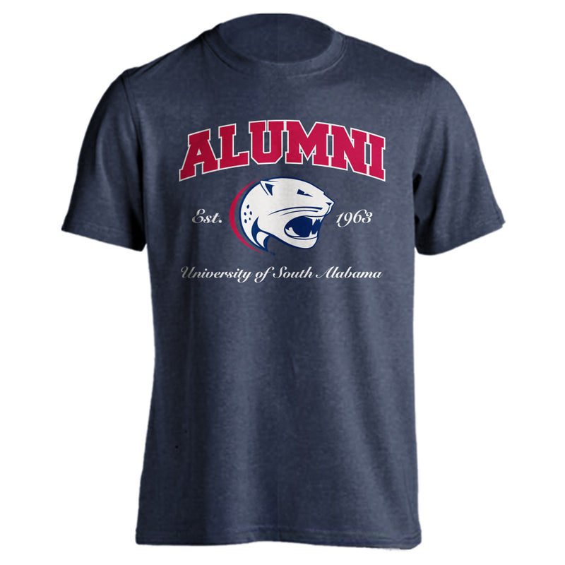 University of South Alabama Jaguars Alumni Logo Tee Short Sleeve T-Shirt