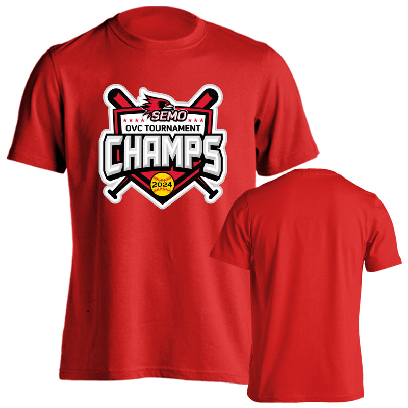 SEMO Redhawks Softball 2024 OVC Tournament Champions T-shirt