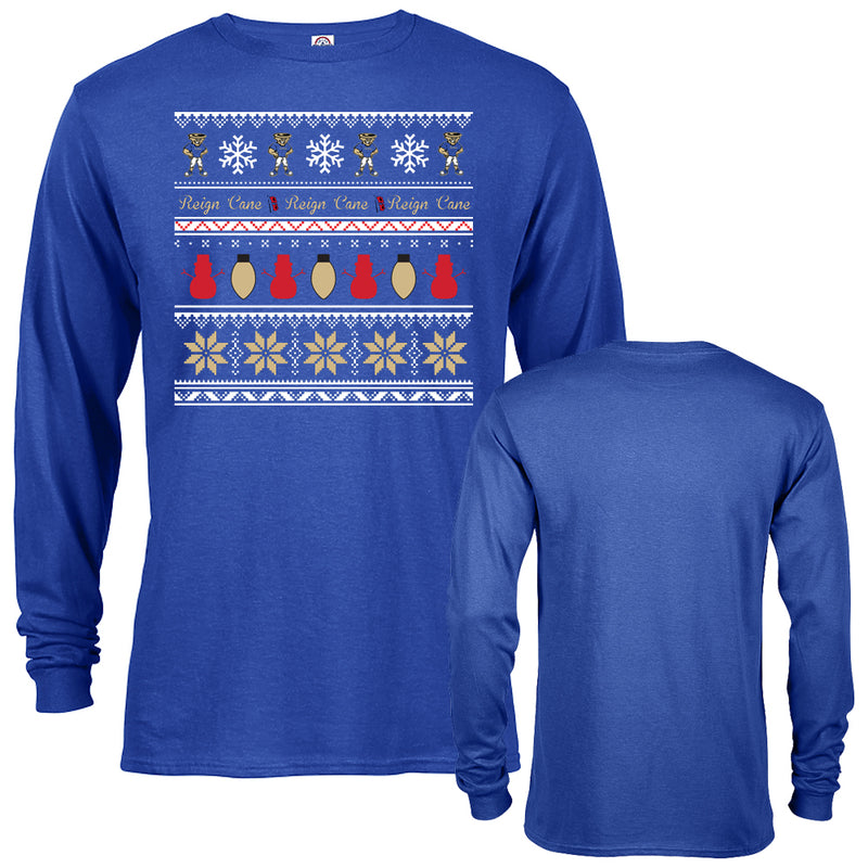 The University of Tulsa Golden Hurricane Christmas Sweater Long Sleeve T-Shirt