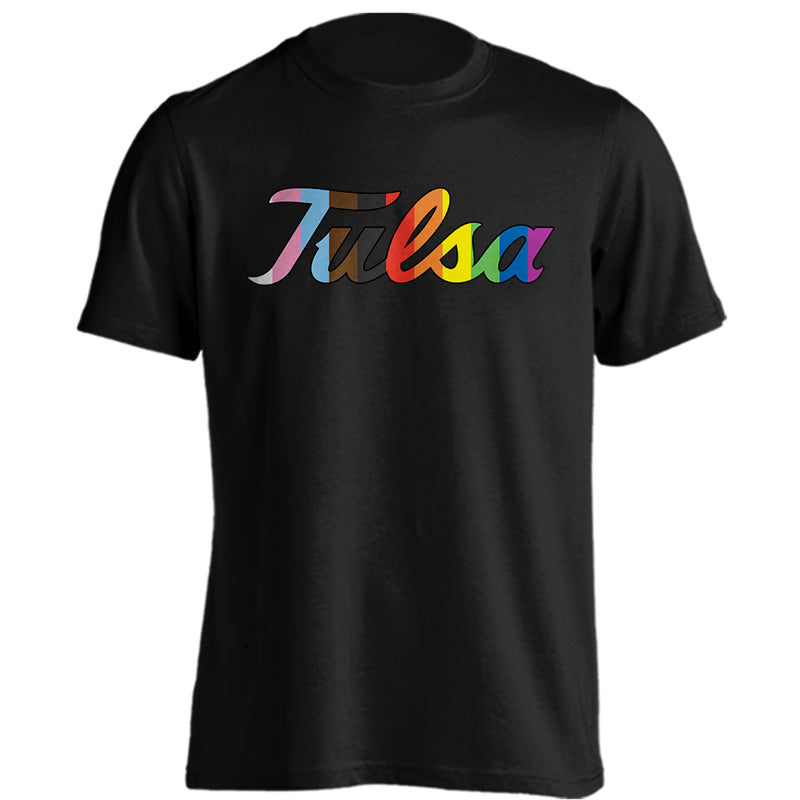 The University of Tulsa Golden Hurricane Tulsa Pride Wordmark Short Sleeve T-shirt