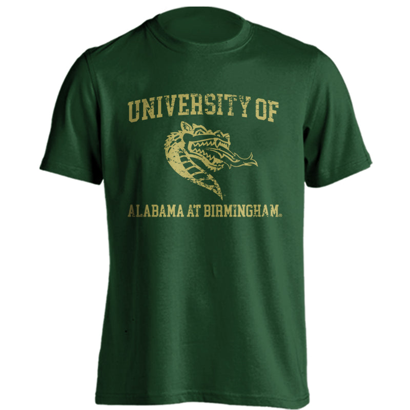 University of Alabama at Birmingham Blazers Retro Distressed Short Sleeve Tee