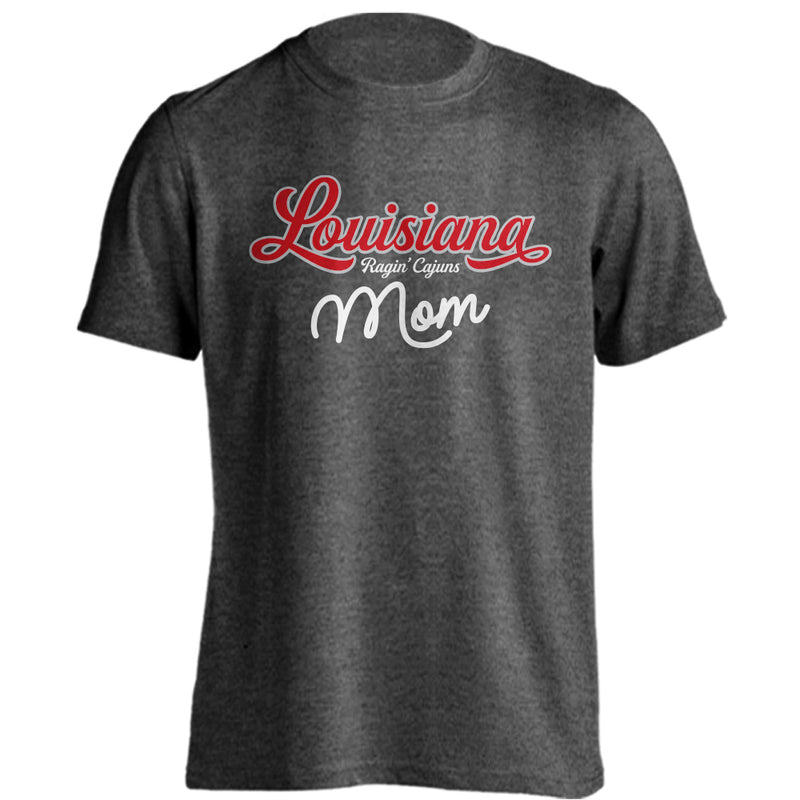 U of Louisiana at Lafayette Ragin' Cajuns Mom Logo Short Sleeve Tee