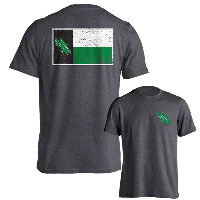 North Texas Mean Green Texas State Flag Short Sleeve T-Shirt