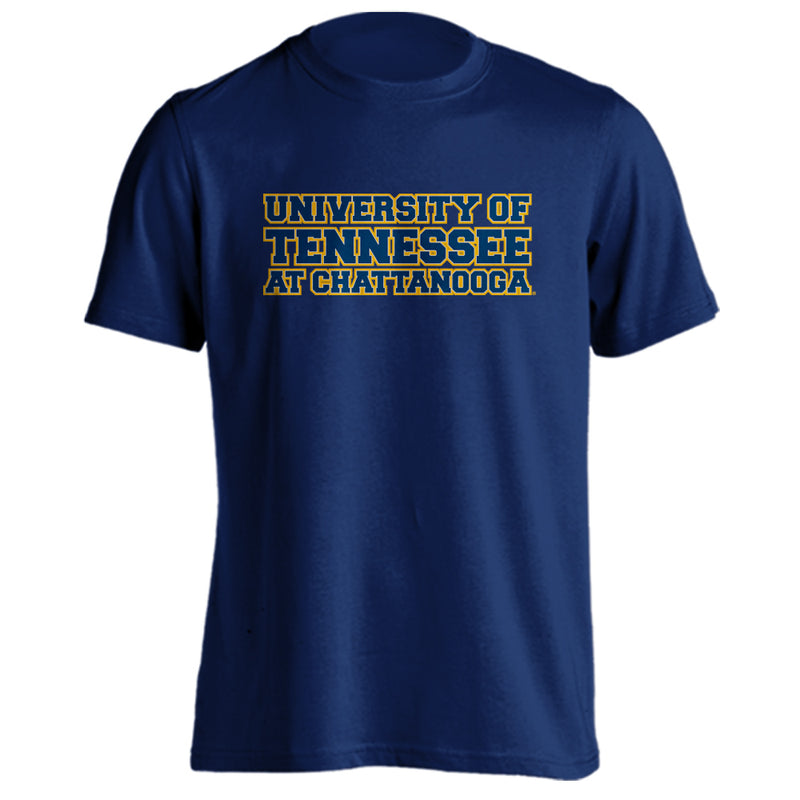 University Tennessee Chattanooga UTC Mocs Stacked School Name Short Sleeve Tee