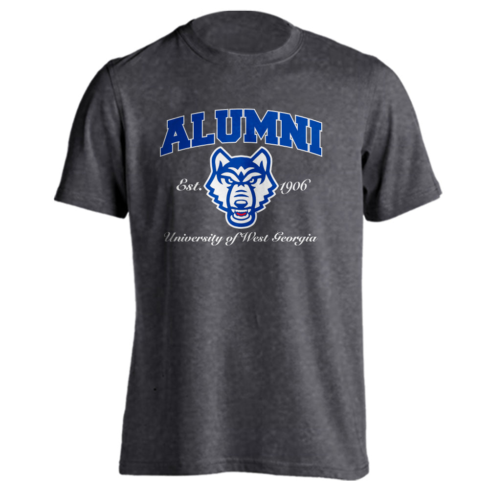 University of West Georgia UWG Wolves Alumni Tee Graduate Short Sleeve  T-Shirt