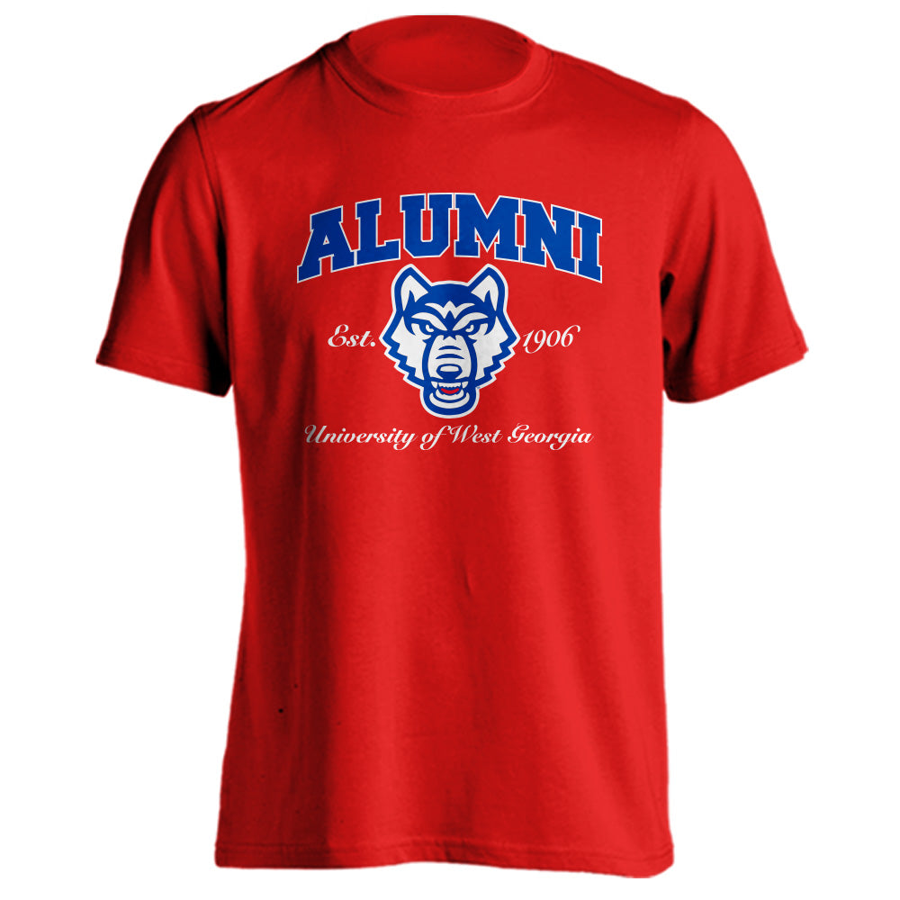 University of West Georgia UWG Wolves Alumni Tee Graduate Short Sleeve  T-Shirt