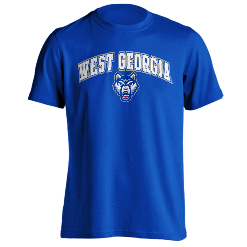 University of West Georgia Wolves UWG Classic Arch Mascot Short Sleeve T-Shirt