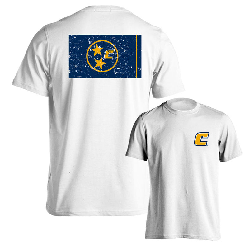 University of Tennessee Chattanooga UTC Mocs School Flag Short Sleeve T-shirt