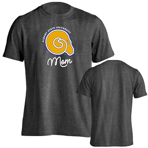Albany State University Golden Rams Mom Logo Mother Short Sleeve T-Shirt