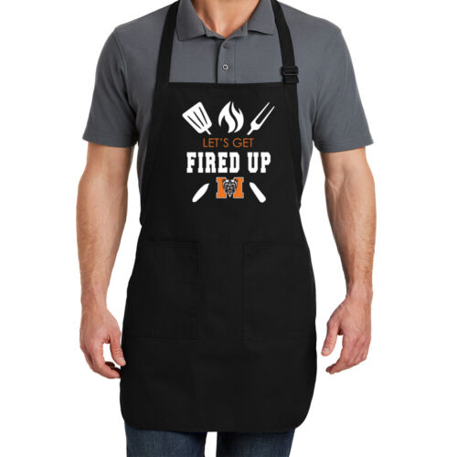 Mercer University Bears Text With Mascot Grilling Apron