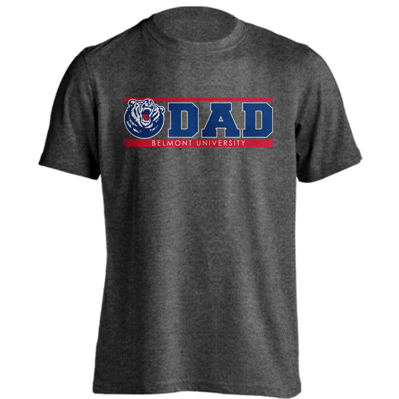Belmont University Bruins Dad Logo Tee Short Sleeve Father T-Shirt
