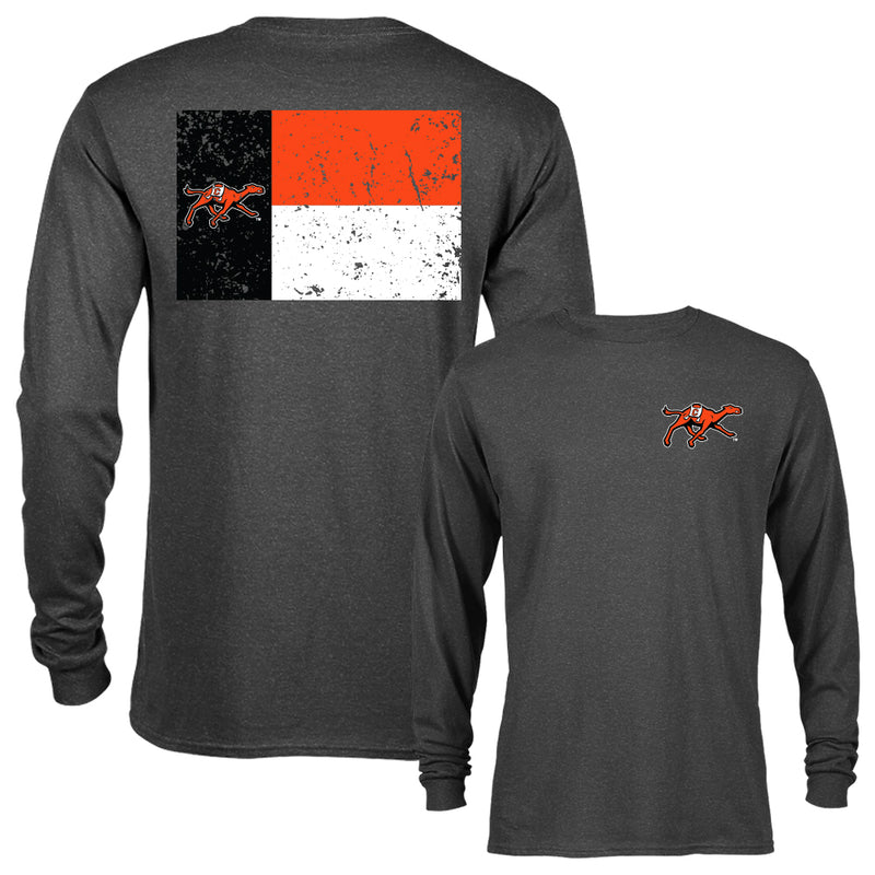 Campbell University Fighting Camels Schools Flag Logo Long Sleeve T-Shirt