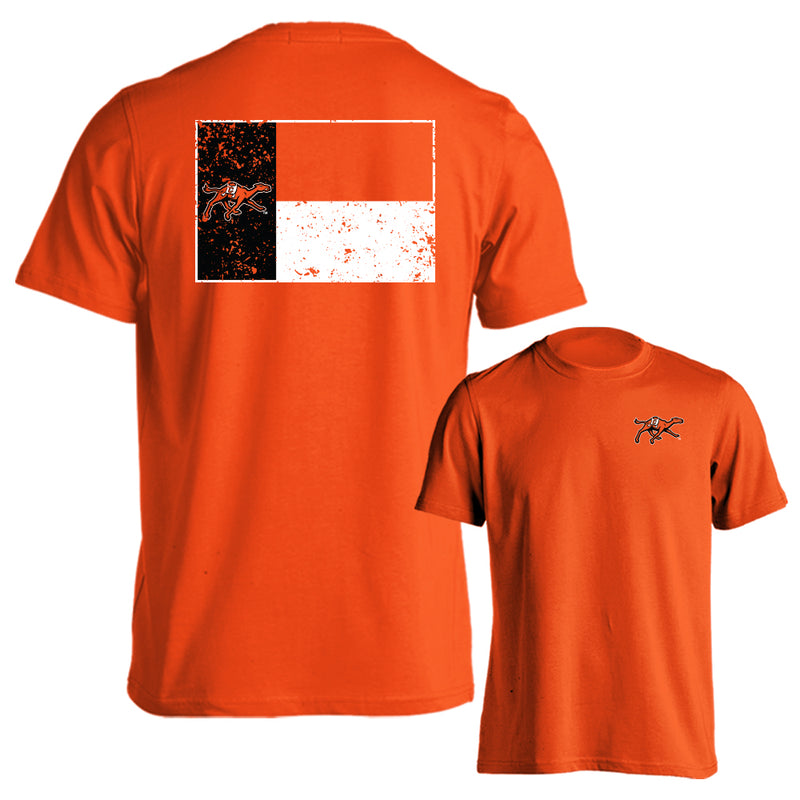 Campbell University Fighting Camels School Flag Logo Short Sleeve T-Shirt
