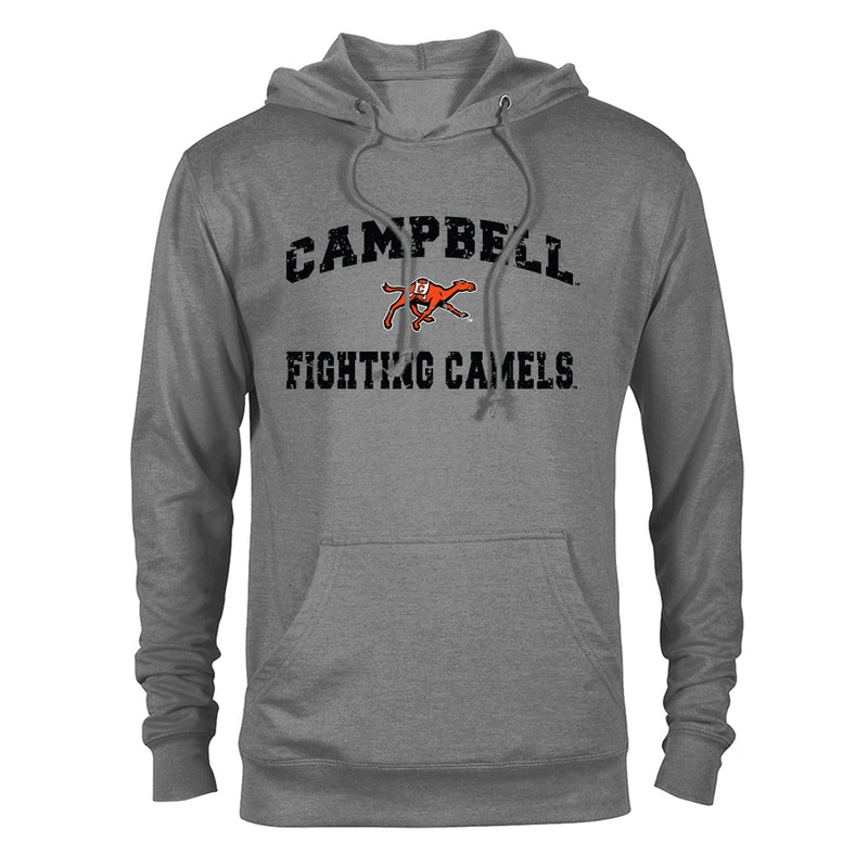 Campbell University Fighting Camels Classic School Logo and Mascot Hooded Sweatshirt Hoodie