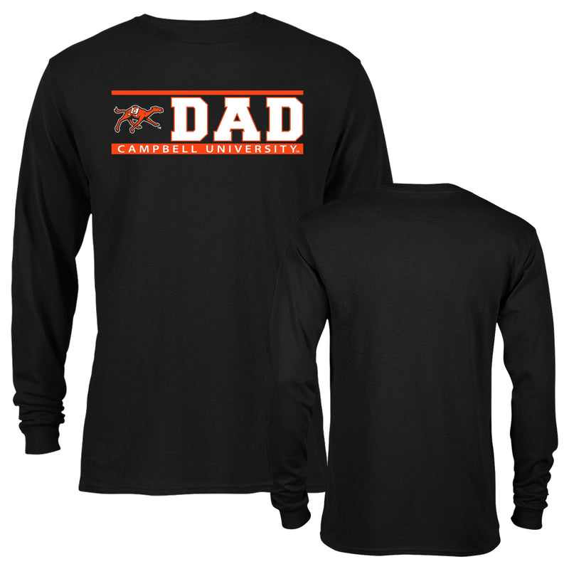 Campbell University Fighting Camels Dad Father Proud Parent Logo Long Sleeve T-Shirt