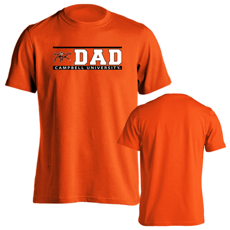 Campbell University Fighting Camels Dad Father Proud Parent Logo Short Sleeve T-Shirt
