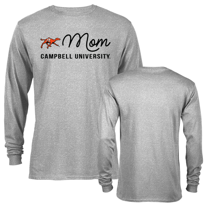 Campbell University Fighting Camels Mom Proud Parent Logo Long Sleeve T-Shirt