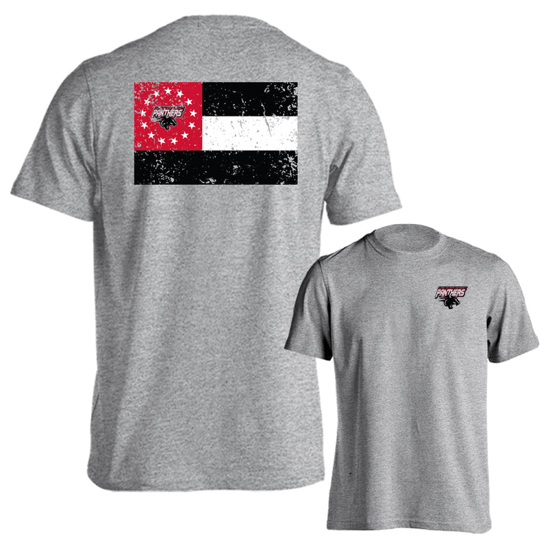 Clark Atlanta University Panthers School Flag Log Short Sleeve T-Shirt