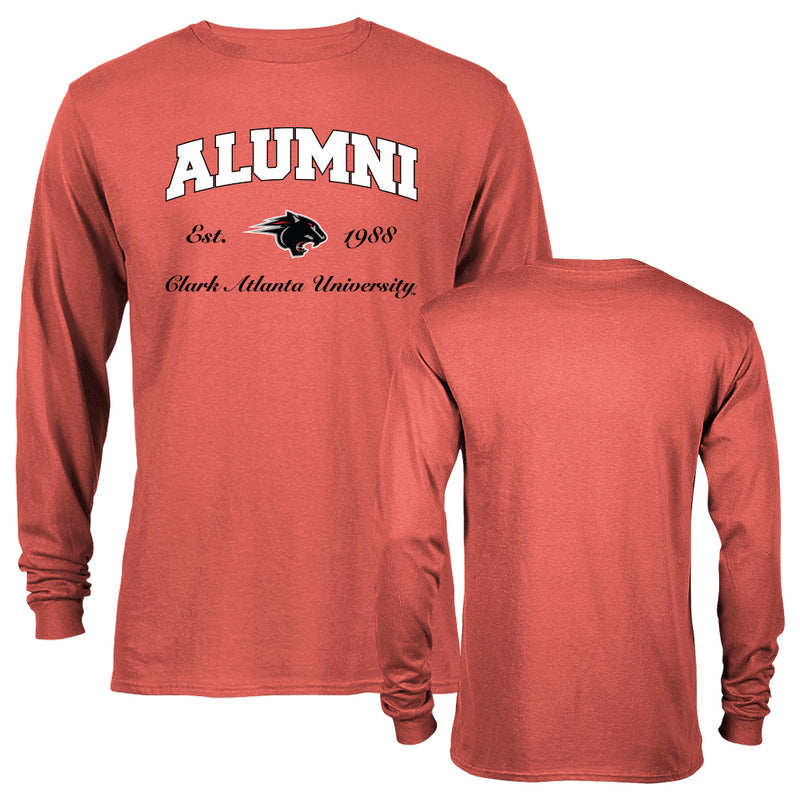 Clark Atlanta University Panthers Alumni Logo Graduate Long Sleeve T-Shirt