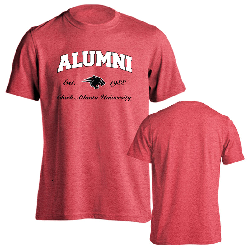Clark Atlanta University Panthers Alumni Logo Graduate Short Sleeve T-Shirt