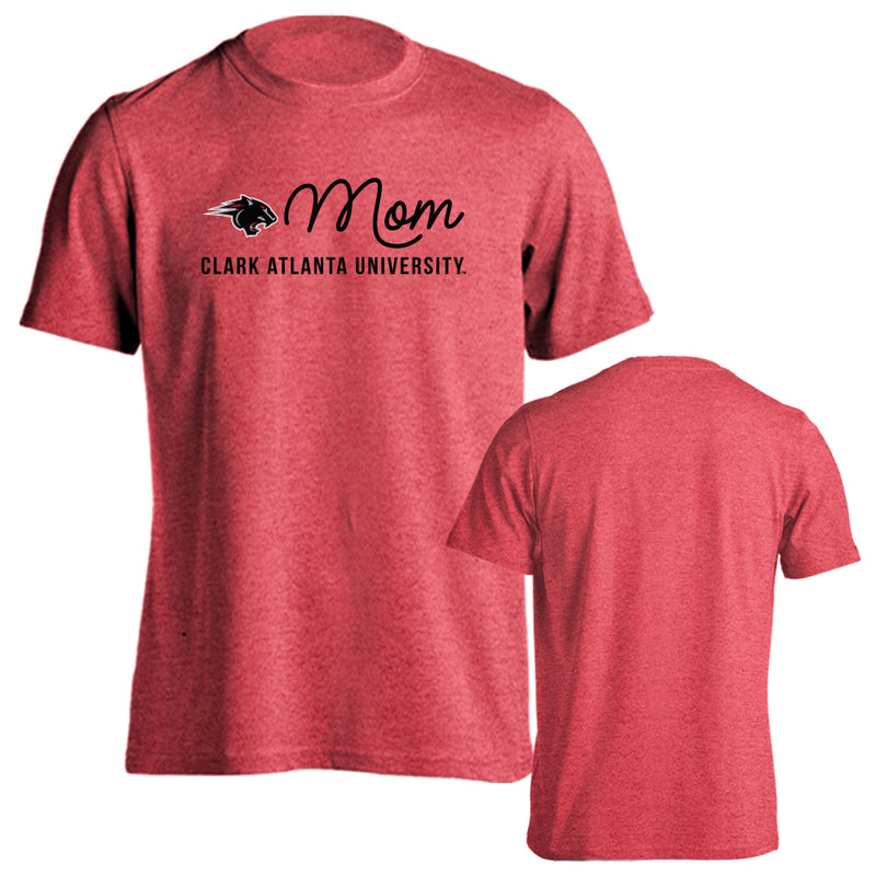 Clark Atlanta University Panthers Mom Logo Short Sleeve Mom Parent T-Shirt