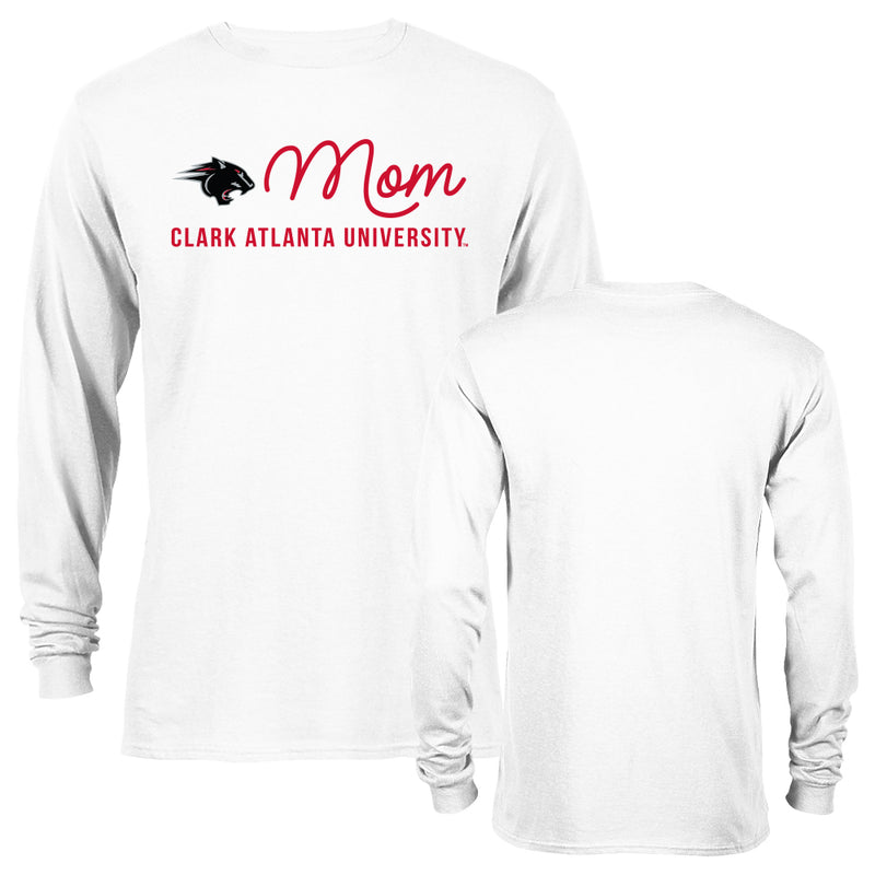 Clark Atlanta University Panthers Mom Logo Long Sleeve Mother Parent T-Shirt