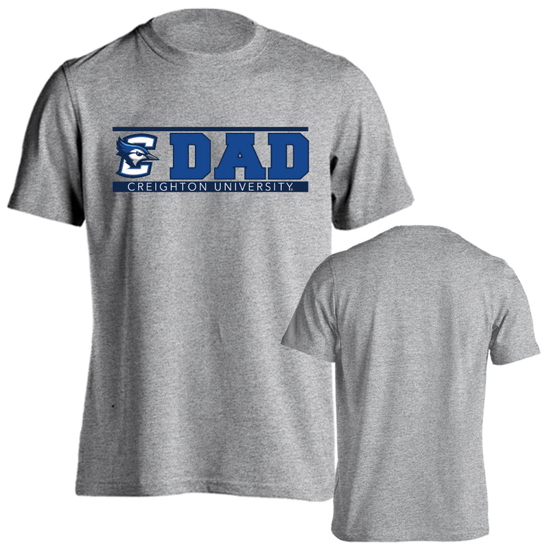Creighton University Bluejays Creighton Bluejays Dad Father Parent Logo T-shirt