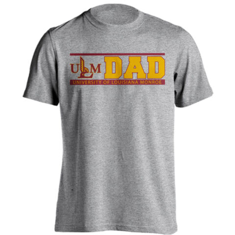 U of Louisiana Monroe Warhawks ULM Dad Tee Father Parent Short Sleeve T-Shirt