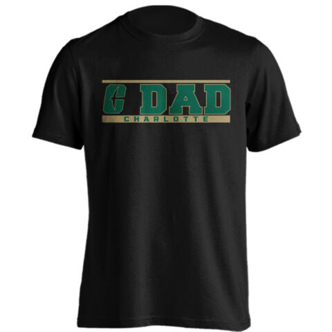 University of NC Charlotte Dad Tee Father Parent Tee Short Sleeve T-Shirt