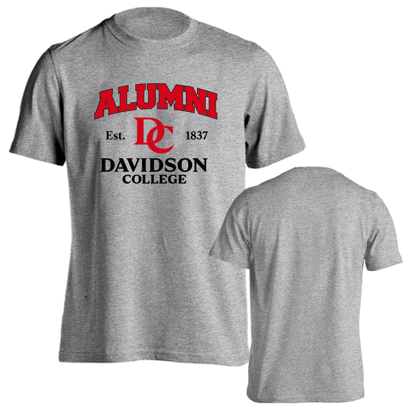 Davidson College Wildcats Alumni Logo Short Sleeve Alum Graduate T-Shirt