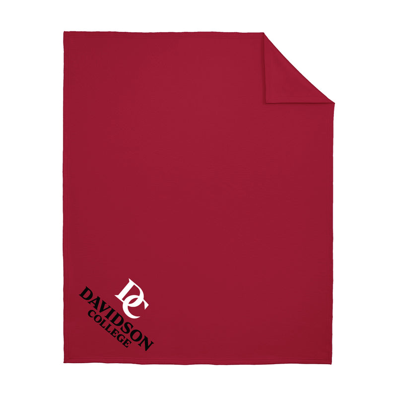 Davidson College Wildcats Prime Logo Stadium Fleece Throw Blanket 50 x 60
