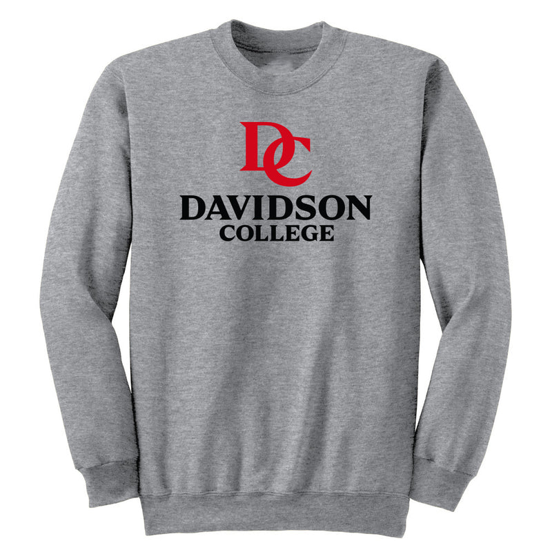 Davidson College Wildcats Adult Crewneck Sweatshirt Arch Text