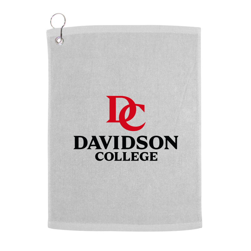 Davidson College Wildcats Golf Towel With School Name Logo and Text