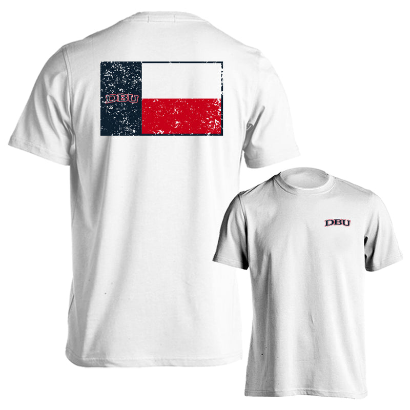 Dallas Baptist University Patriots School Flag Logo Short Sleeve T-Shirt