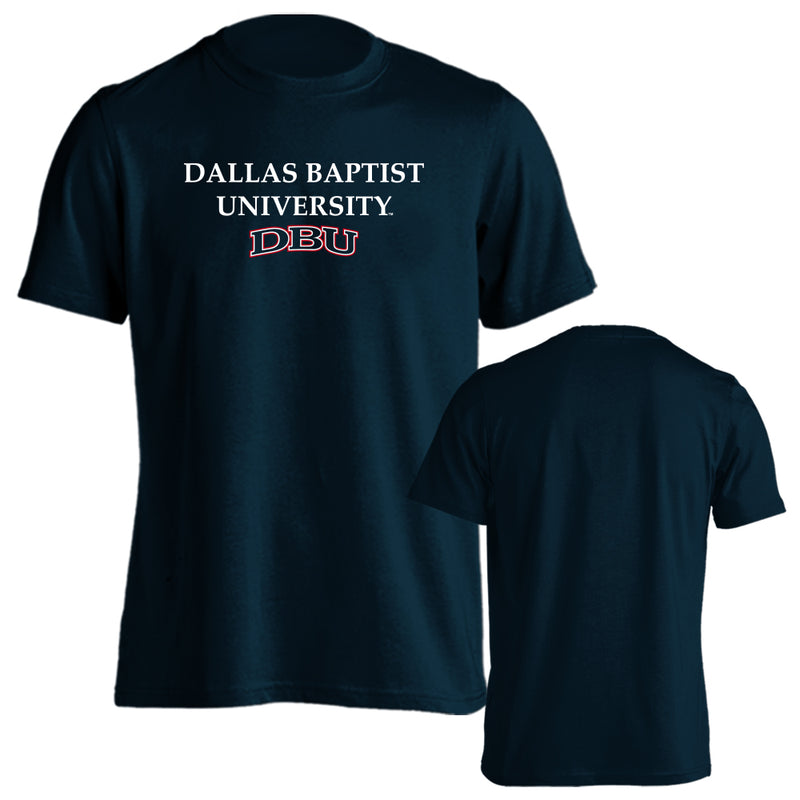 Dallas Baptist University Patriots Classic School Text and Logo Short Sleeve T-Shirt
